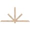 Ekena Millwork Kennewick Smooth Timber Gable Bracket, Douglas Fir, 72"W x 36"H x 1 1/2"D x 3 1/2"F, 12/12 Pitch GBW072X36X0204KEN00SDF - alternate 1